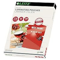 Leitz iLAM 175 Microns A4 Glossy Laminating Pouches (Pack of 100)