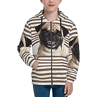 Funny Creative Puppy Youth Zip Hoodie,Boys Girls Casual Sport Hooded Sweatshirt Fashion Hooded Jacket