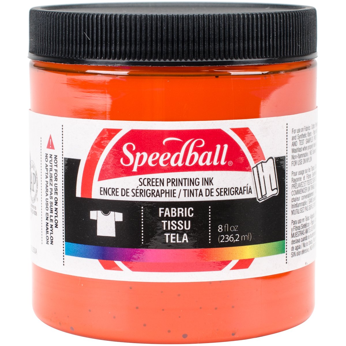 Speedball Fabric Screen Printing Ink 8 oz. Orange