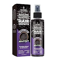 Hair Growth Rice Water Spray for Women & Men Treatment For Hair Loss, Damaged Dry Hair, Hair Regrowth for Thicker Longer Fuller Hair with Castor oil, Ginger, Rosemary Oil, and Biotin 5oz