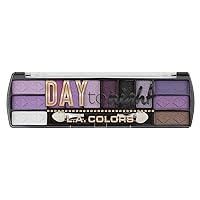 L.A. COLORS Day To Night 12 Color Eyeshadow Palette, Twilight, 0.28 oz. (CES427),Powder
