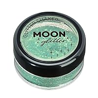 Iridescent Glitter Shakers by Moon Glitter – 100% Cosmetic Glitter for Face, Body, Nails, Hair and Lips - 5g - Green