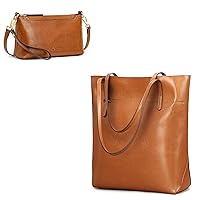 Kattee Leather Shoulder Bags for Women Bundle with Small Crossbody Bags