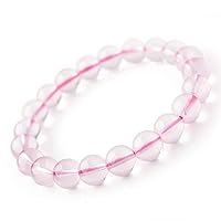 Genuine Jewelry Bracelet Natural Star Pink Rose Quartz Crystal Gemstone Stretch Beads12mm