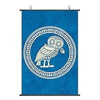 Nice Captain Ancient Roman Period Cultural Symbol Scroll Poster Empire Banner Wall Art Home Decor 75x50cm (Athens)