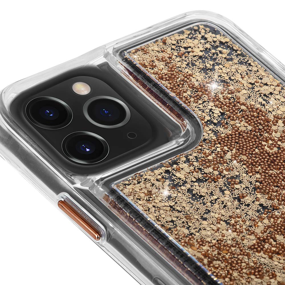 Case-Mate - WATERFALL - Glitter Case for iPhone 11 Pro - 5.8 inch - Gold