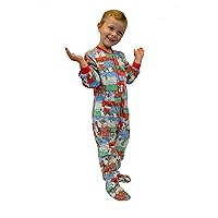 Big Feet PJs Kids Winter Fun Boys & Girls Footed Pajamas Onesie Sleeper