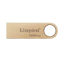 Kingston DataTraveler SE9 Gen 3-128GB - 220MB/s Read- Metal - USB 3.2 Gen 1 -Gold