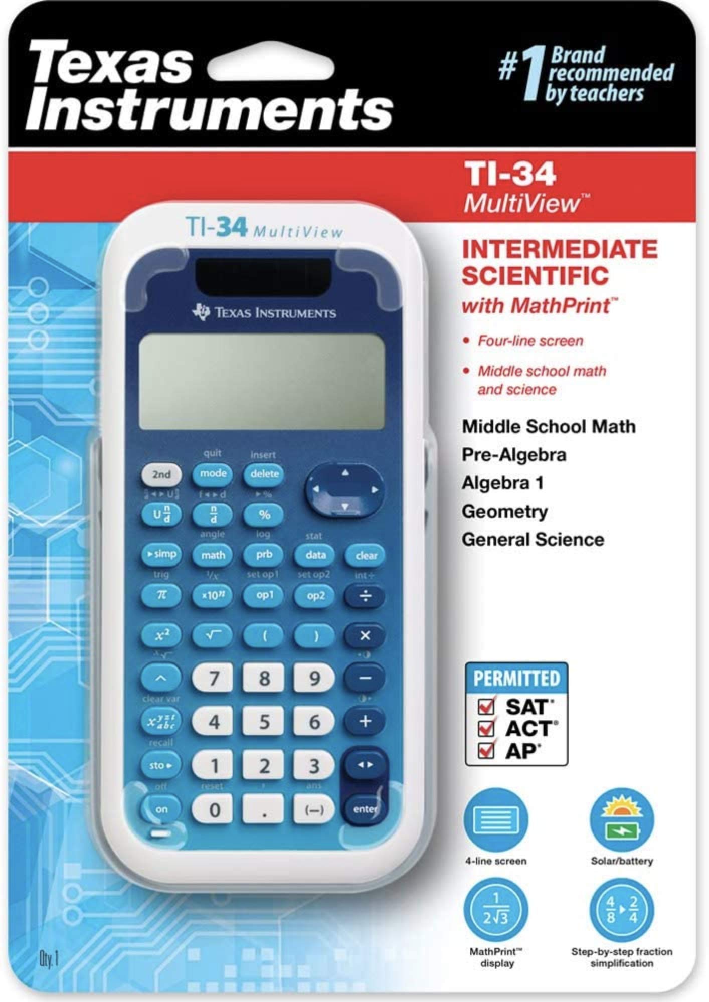 TI-34 Multi View Calculator