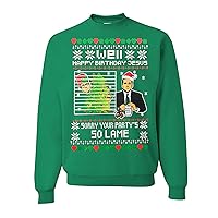 Christmas Is Cancelled Santa Michael Scott Office Ugly Christmas Crewneck Sweatshirt
