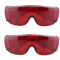 2pcs Eye Protection Glasses Tooth Whitening UV For Dentist Spectacles Red Goggle Glasses Protective Eye