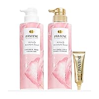 Shampoo and Conditioner with Rose Water and Hair Treatment Set, Sulfate Free, Nutrient Blends Miracle Moisture Boost