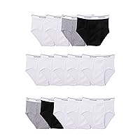 Fruit of the Loom Boys' Tag Free Cotton Briefs (Assorted Colors)