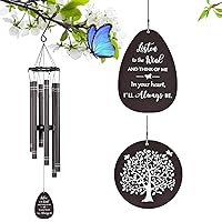 Memorial Wind Chimes for Loss of a Loved One,33” Sympathy Wind Chimes, Sympathy Gift Baskets,Funeral/Bereavement Gifts for Loss of Father Mother, Wind Chime in Memory of a Loved One