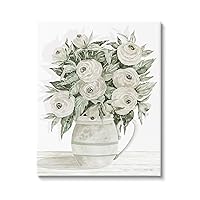 Stupell Industries White Ranunculus Blossoms Flower Vase Canvas Wall Art, Design by Cindy Jacobs