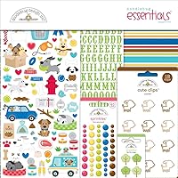 Doodlebug Design - Doggone Cute Collection - Essentials 12x12 Scrapbook Kit