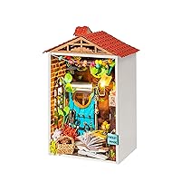 Hands Craft DIY Miniature House Kit | 3D Model Craft Kit | Pre Cut Pieces | LED Lights | Adult Teen | Perfect for Beginners | Mini Town Series: Borrowed Garden (DS013)