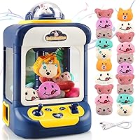 Mini Claw Machine for Kids - Arcade Claw Game Machine, 20 Mini Plush Toys, Music and Light, Party Birthday Toys Gifts for Kids, Girls, Boys Age 3 4 5 6 7 8 Years Old