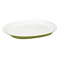 Rachael Ray Dinnerware Round and Square 14-Inch Stoneware Round Platter, Green