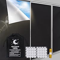 Joydeco Portable Blackout Shades, 100% Blackout Curtains (157