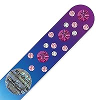 Mont Bleu Crystal Nail File hand decorated with crystals from Swarovski® - Universal Size, Hand Made, Czech Tempered Glass