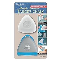 Tailor Seville Magic Ultra Premium Tailor's Chalk with Sharpening Carry Case - White
