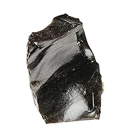 Natural Rock Rough Black Obsidian Gemstone 334.00 CT Healing Crystal Black Obsidian