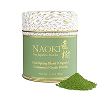 Naoki Matcha Organic Ceremonial First Spring Blend – Authentic Japanese First Harvest Ceremonial Grade Matcha Green Tea Powder from Kagoshima, Japan (40g / 1.4oz)