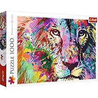 Trefl Colorful Lion 1000 Piece Jigsaw Puzzle Red 27