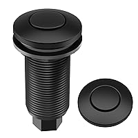 KRAUS Garbage Disposal Air Switch Kit in Matte Black with Push Button, AC Adapter, Power Cord, and Air Tube Included, KWDA-100MB
