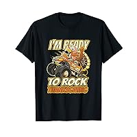 Rock Thanksgiving Cool Turkey Day Monster Truck T-Shirt