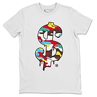 Dollar Camo Low Free 99 White Roma Green Design Sneaker Matching T-Shirt