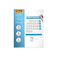 Fellowes Self-Adhesive Sheets, Letter Size, 3 mil, 10 Pack (5221501), Clear