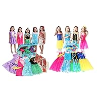 VGOFUN Girls Dress up Trunk Princess Costume Dress Pretend Play Set for Girls Toddlers Ages 3-6 Years