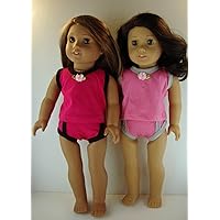 Set of Two Pairs of Underwear and Tank Tops Made to Fit the American Girl Dolls Shoes Sold Separately