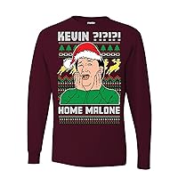 Home Alone Kevin! Missing Ugly Christmas Mens Long Sleeves