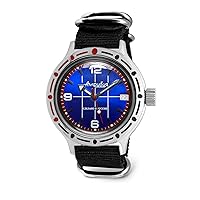 Vostok | Classic Amphibian Automatic Self-Winding Russian Diver Wrist Watch | WR 200 m | Amphibia 420331 | Fashion | Business | Casual Men's Watches