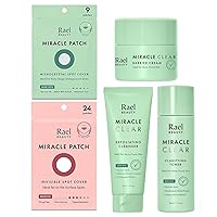 Miracle Bundle - Invisible Cover (24 Count), Microcrystal Cover (9 Count), Exfoliating Cleanser (5.1 fl.oz), Clarifying Toner (5.1 fl.oz), Barrier Cream (1.8 fl.oz)