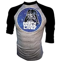 Vintage Star Wars A New Hope Darth 'Vadar' Vader Lives Teaser Iron-On Jersey T-Shirt