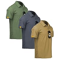 Mens Polo Shirt Short Sleeve Sports Golf Tennis T-Shirt