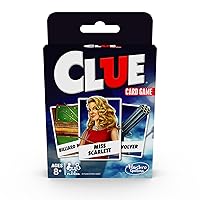 Clue Card Game,3-4 Player Strategy Game,Travel Games,Christmas Stocking Stuffers for Kids Ages 8 and Up