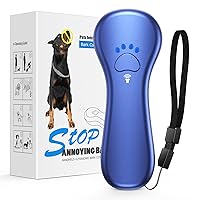 New Anti Barking Device,Dog Barking Control Devices,Rechargeable Ultrasonic Dog Bark Deterrent up to 16.4 Ft Effective Control Range Safe for Human & Dogs Portable Indoor & Outdoor(Blue)