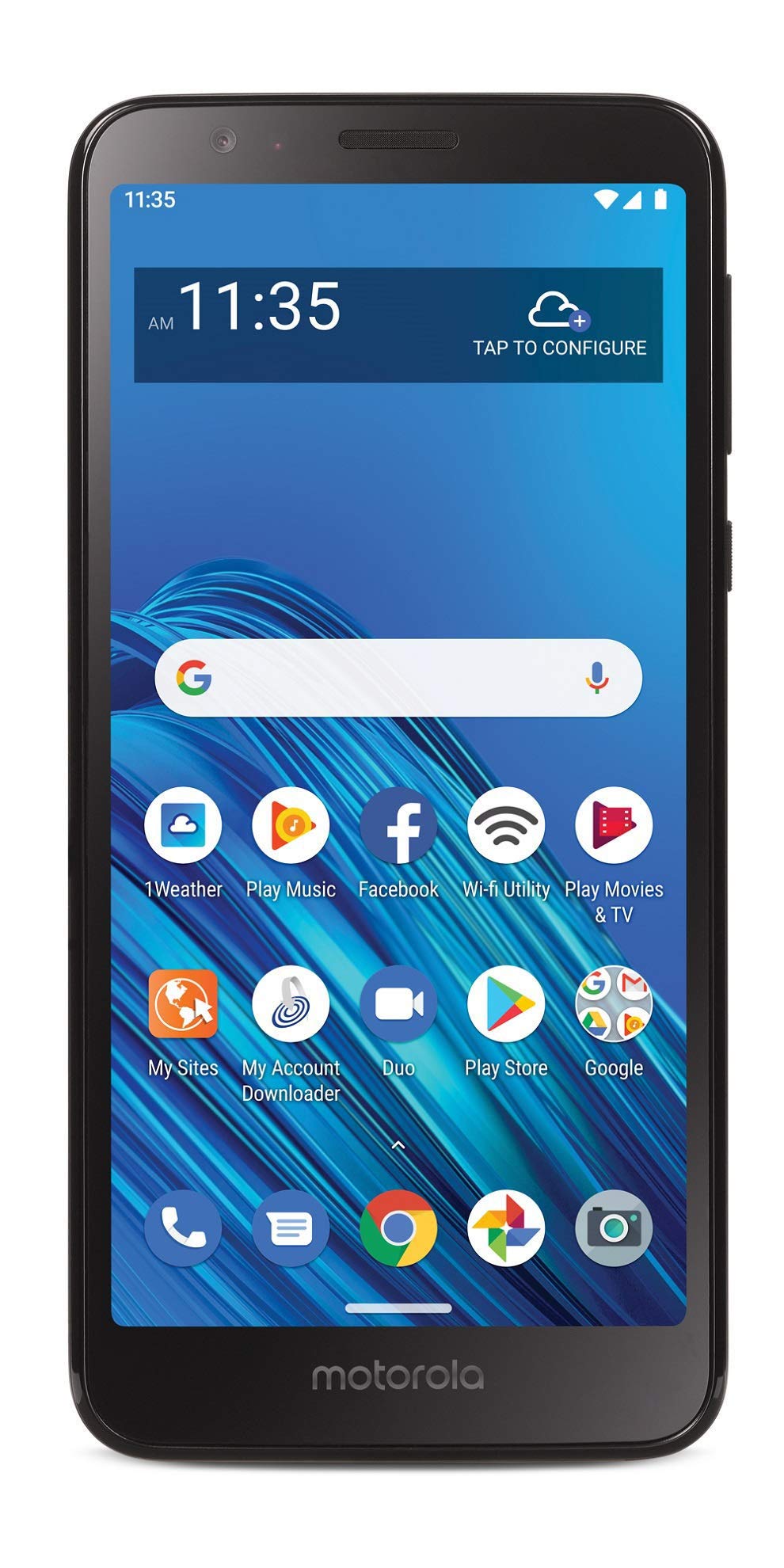 TracFone Motorola Moto E6 4G LTE Prepaid Smartphone (Locked) - Black - 16GB - Sim Card Included - CDMA