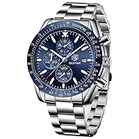 Benyar Watches Men's Analogue Quartz Chronograph Men's Watches 30 m Waterproof Luminous Date Watch Casual Business Designer Watches Classic Elegant Gift Designer