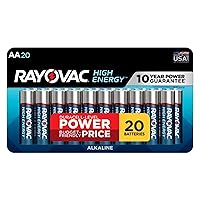 Rayovac High Energy AA Batteries (20 Pack), Double A Alkaline Batteries