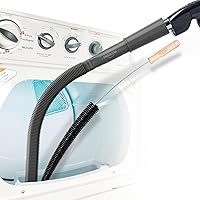 Holikme Dryer Vent Cleaner Kit Clothes Dryer Lint Vent Trap Cleaner Brush & Refrigerator Coil Brush Lint Remover, Black