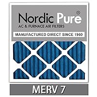 Nordic Pure 18x24x1 MERV 7 Pleated AC Furnace Air Filters 6 Pack