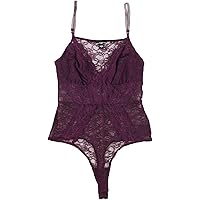 Guess Women's Sleeveless NEA Bodysuit, Aubergine Purple, S