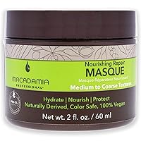 Hair Care Sulfate & Paraben Free Natural Organic Cruelty-Free Vegan Hair Products Nourishing Repair Masque -Replenishes Moisture, Strengthens and Improves Elasticity,2 fl Oz