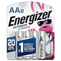 Energizer AA Batteries, Ultimate Lithium Double A Battery, 8 Count